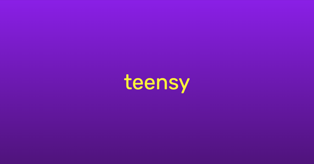 Teensy your URLs Teensy